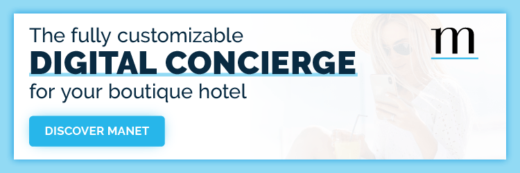 Manet. The fully customizable digital concierge for your boutique hotel