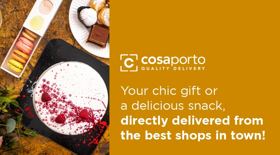 Cosaporto. Your chic gift or a snack, directly delivered from the best shops in town!