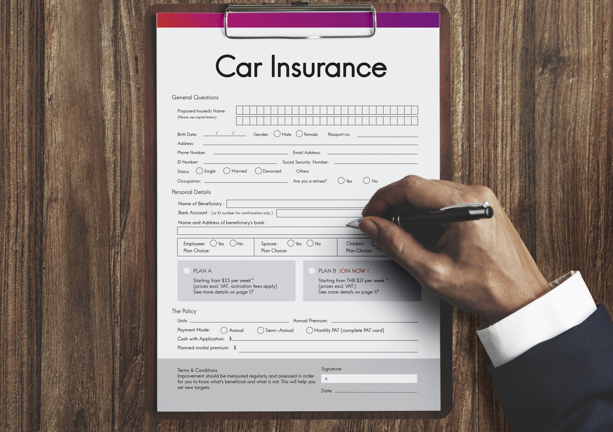 Car Insurance Claim Form Concept